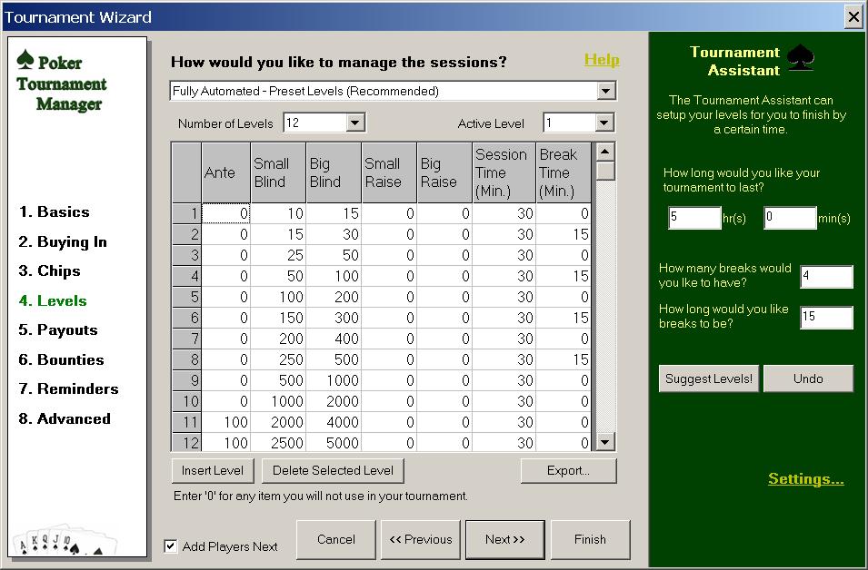 Poker Tournament Software
